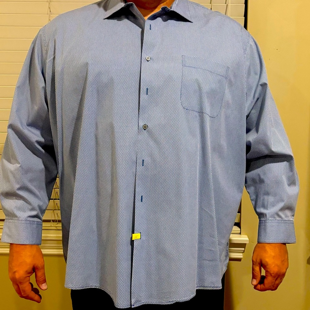 Alfani blue button down shirt. Big and Tall.